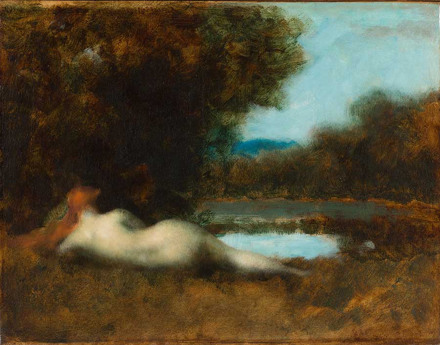 Jean-Jacques Henner (1829-1905) - Nymph at the Spring Water
