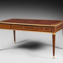 Large Flat Desk in Cuban mahogany