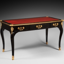 Bureau Plat en ébène et poirier noirci