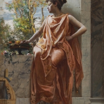 Gioacchino Paglieli (1852-1896) - Musicienne à son balcon