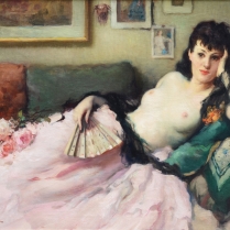 Fernand Toussaint (1873-1956) - Jeune femme aux seins nus
