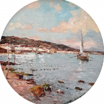 Alfred Casile (1848-1909) - Bord de mer près de Marseille