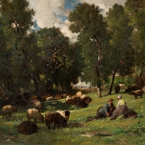Charles Jacque (1813-1894) - Le repos des bergers