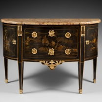 Commode en Vernis Martin d’Epoque Louis XVI