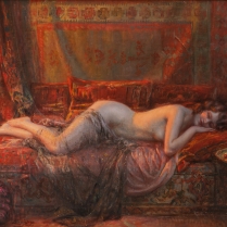 Delphin Enjolras (1857-1945) - Jeune femme sur un sofa
