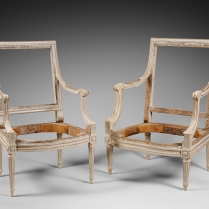 Suite of 9 remarkable chairs Louis XVI period