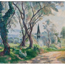 Henri Lebasque (1865-1937) - A l'ombre des Eucalyptus