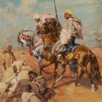 Henri Emilien Rousseau (1875 - 1933) - L'Arrivée des cavaliers