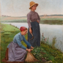 Philippe Parrot (1831-1894) - La cueillette des fleurs
